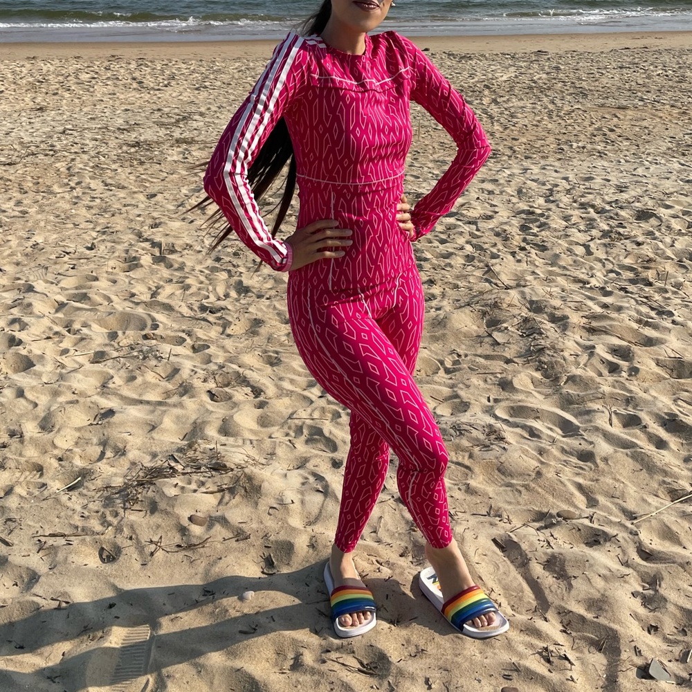 IVY PARK Pink Geometric Athletic Wear XS Excellent